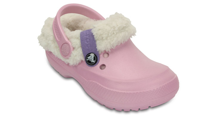 ballerina pink fuzzy crocs