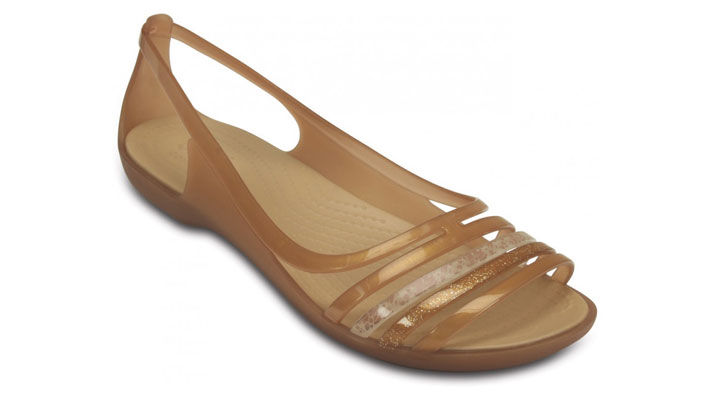  Crocs  Womens Isabella Huarache  Flat Bronze UK 7 EUR 39 40 